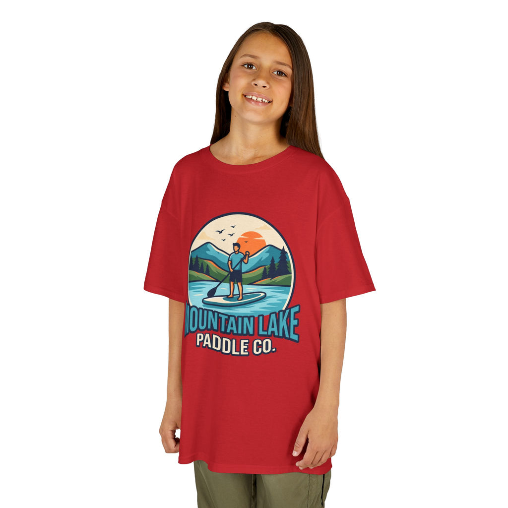"Mountain Lake Paddle Board" Kids Tee