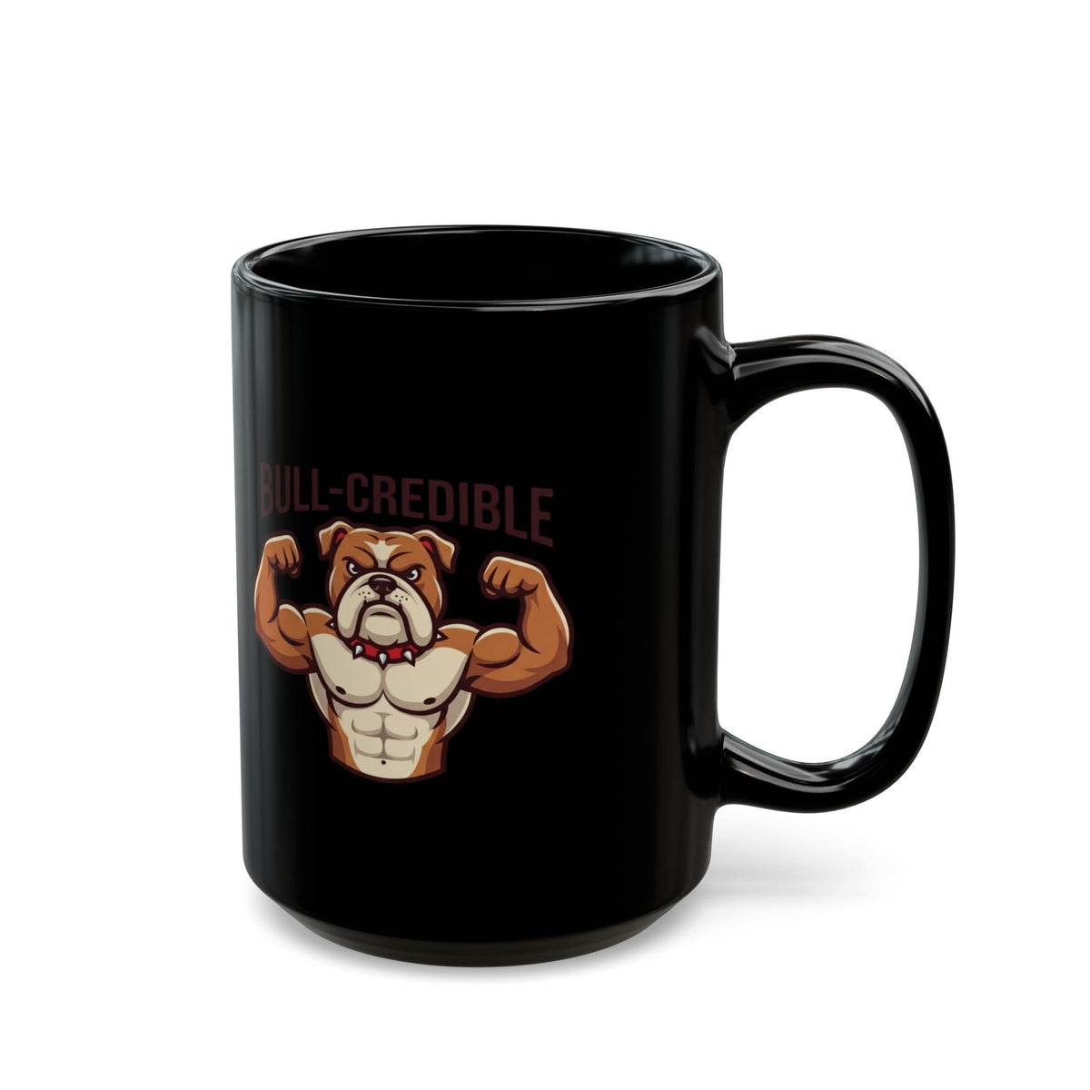 "Bull Credible" Black Ceramic Mug