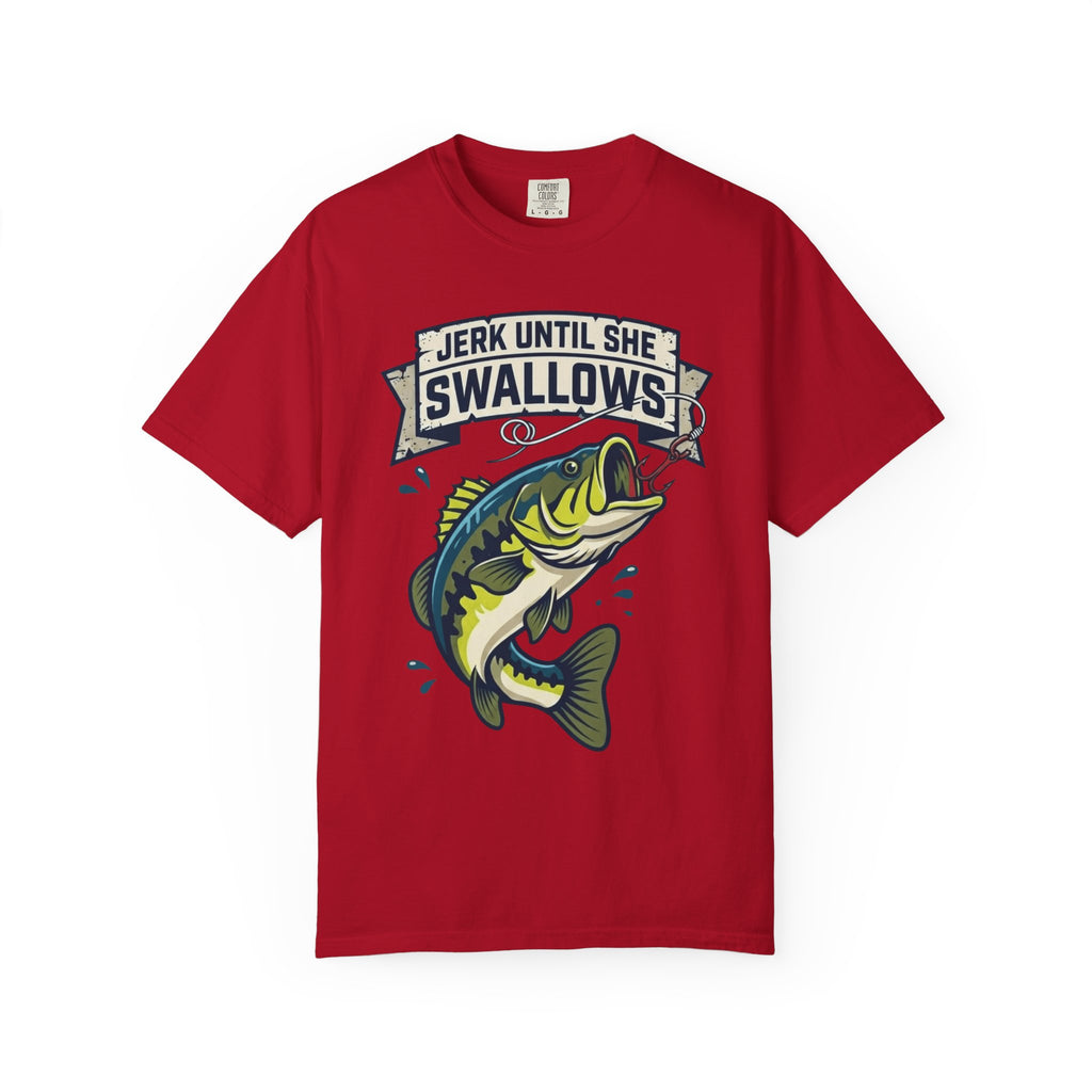 "Jerk Until She Swallows" Unisex Garment-Dyed Tee
