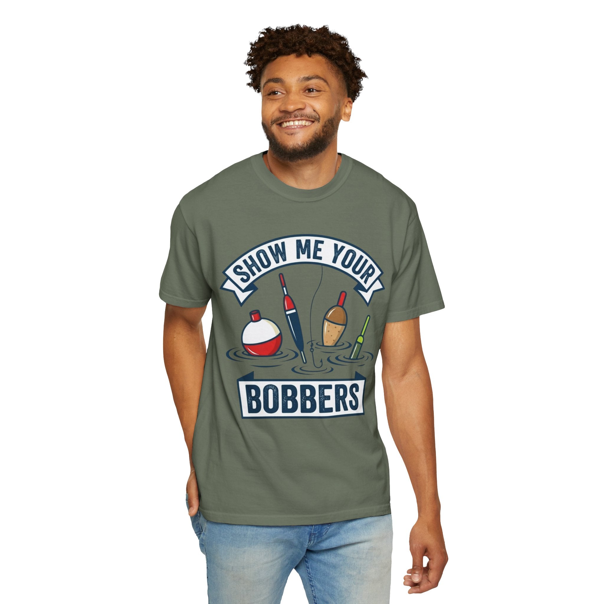 "Show Me Your Bobber" Unisex Garment-Dyed Tee