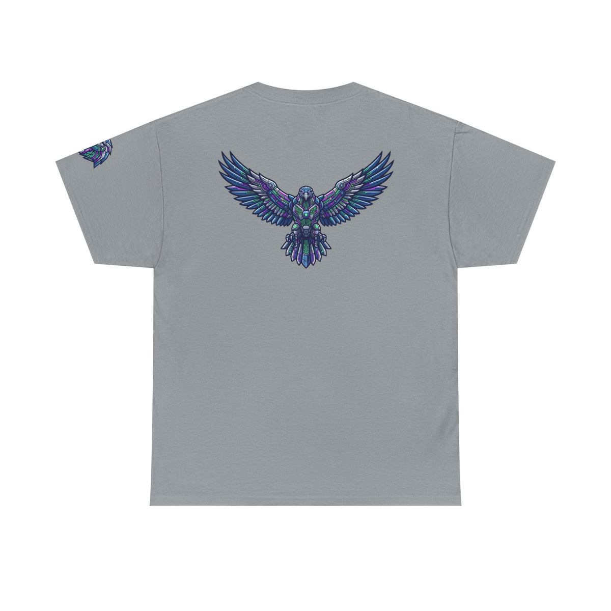 Color: Gravel | Cyber Falcon Premium Graphic Tee