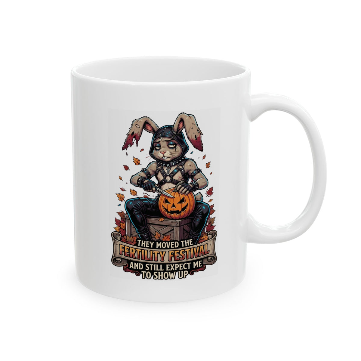 "Fertility Festival" White Ceramic Mug