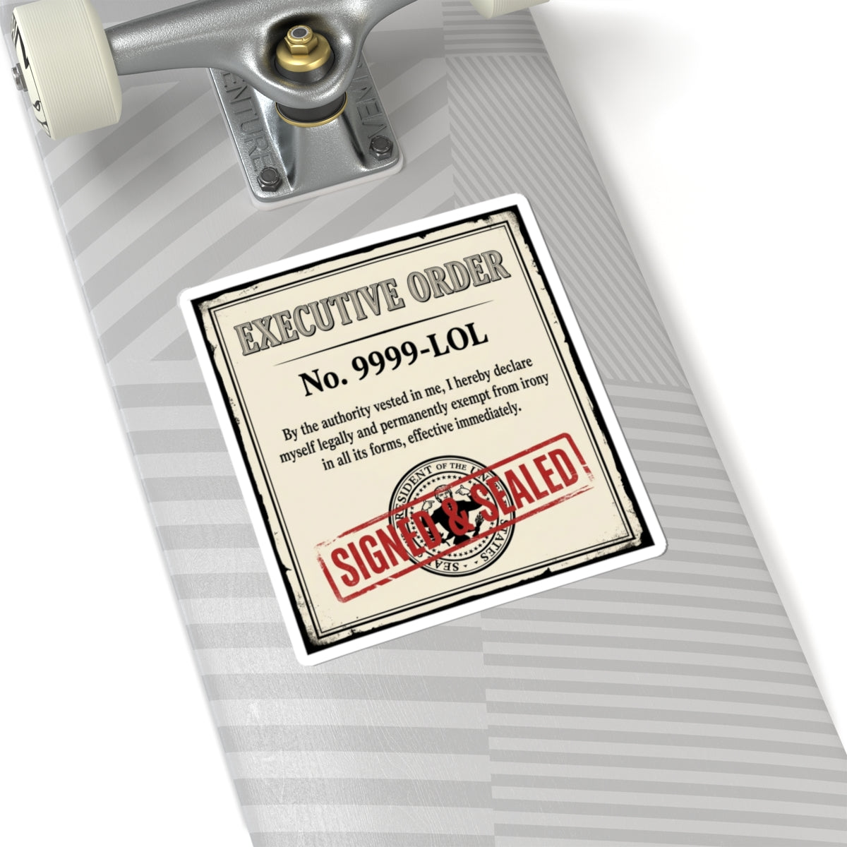 "Irony Free" Sticker — Main