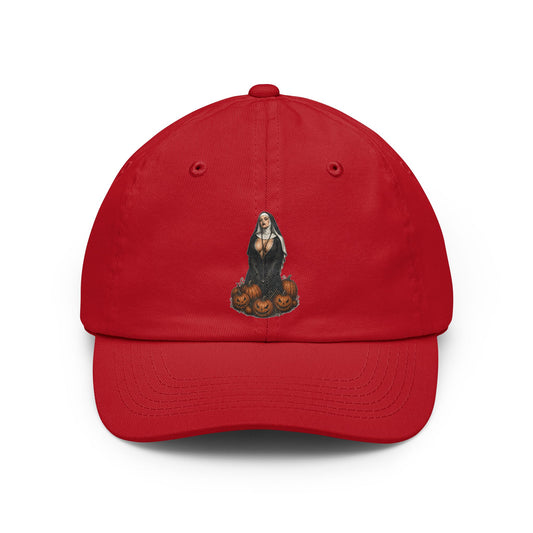 Color: Red | Halloween Nun Dad Hat
