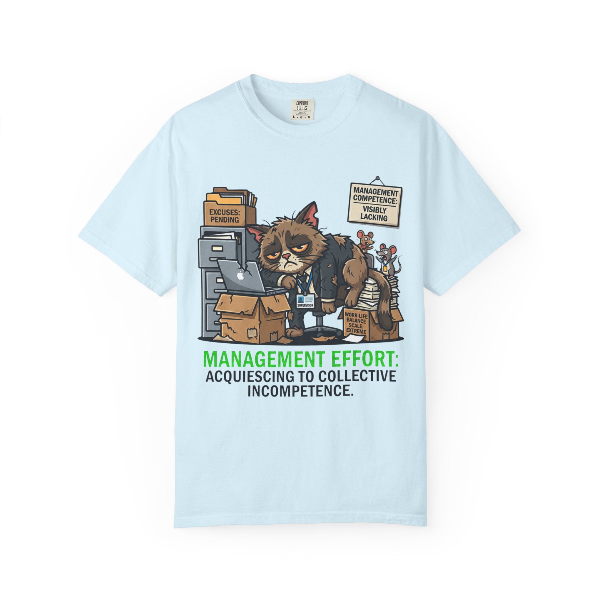 "Acquiescing to Collective Incompetence" Unisex Garment-Dyed Tee