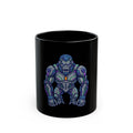 "Cyber Gorilla" Black Ceramic Mug