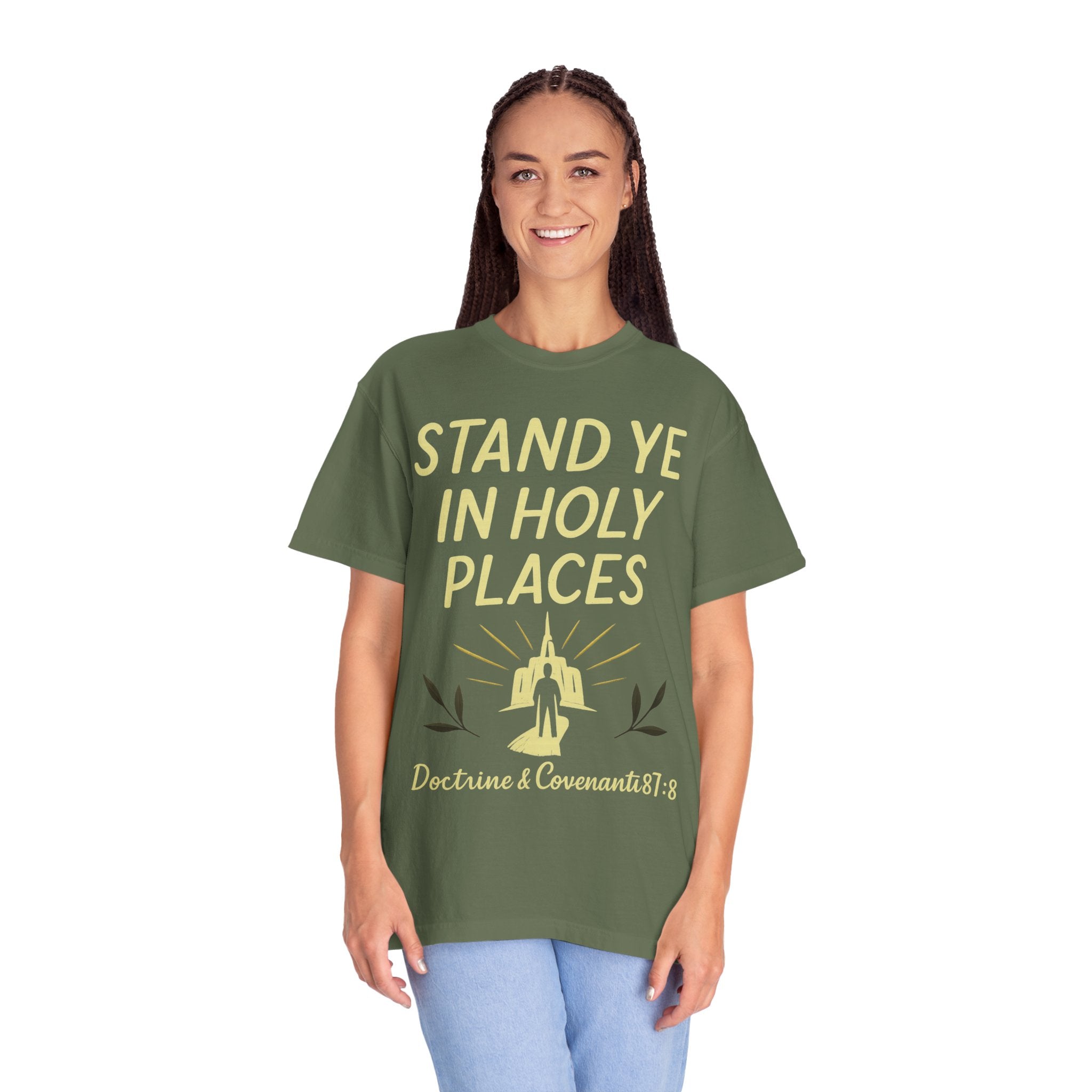 "Stand in Holy Places" Unisex Garment-Dyed T-shirt