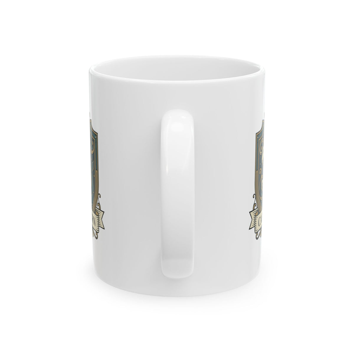 "Capricorn- The Sea-Goat Crest" White Ceramic Mug
