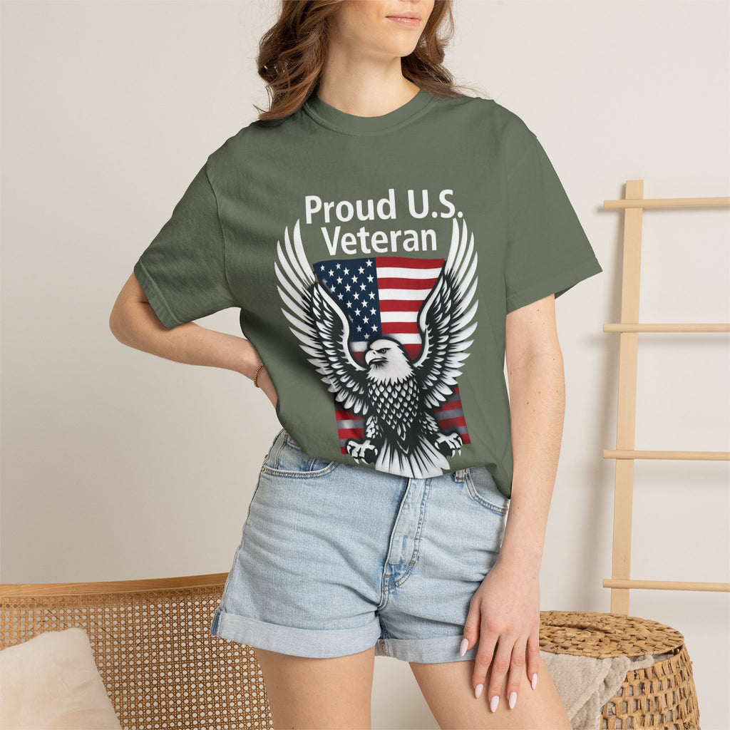 "Proud Veteran" Unisex Garment-Dyed T-shirt