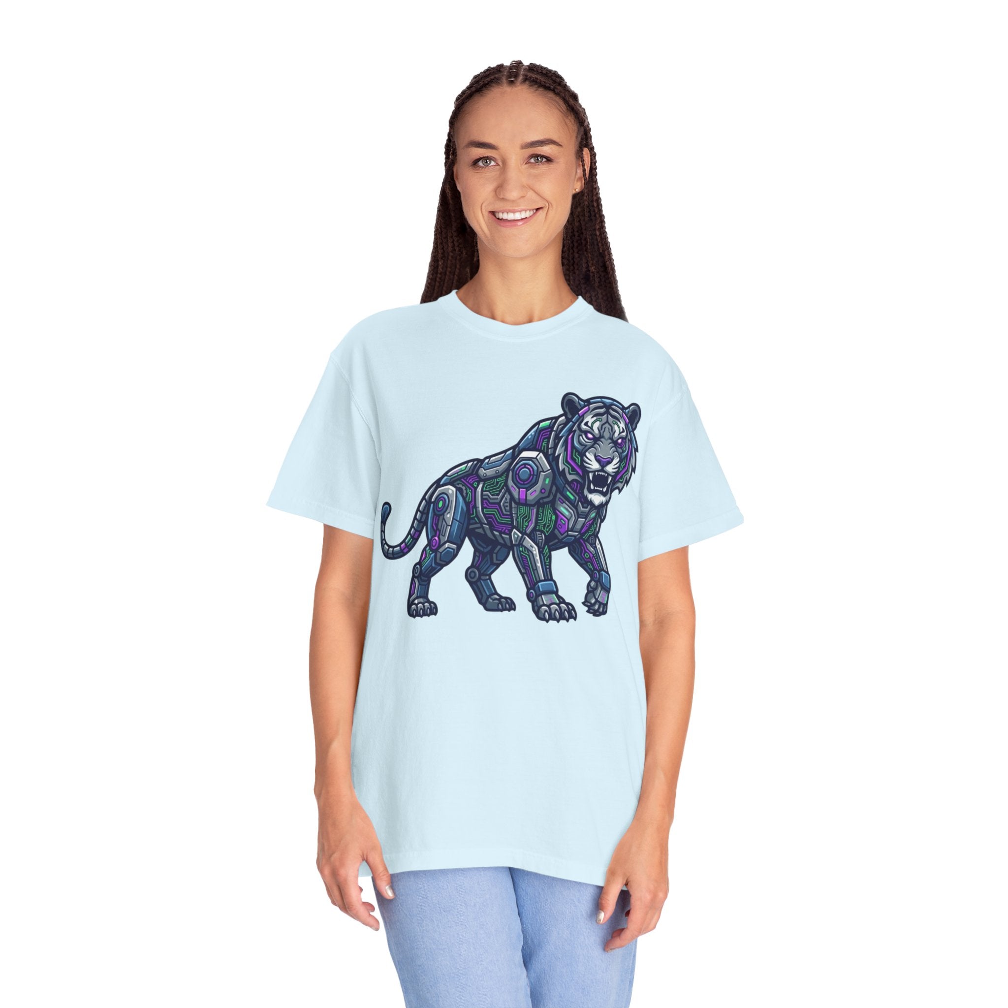 "Cyber Tiger" Unisex Garment-Dyed Tee