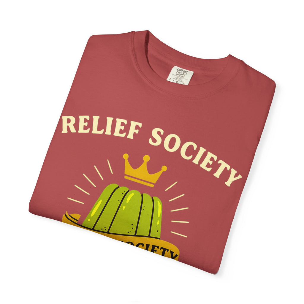 "Relief Society Bake-Off Champion" Unisex Garment-Dyed T-shirt
