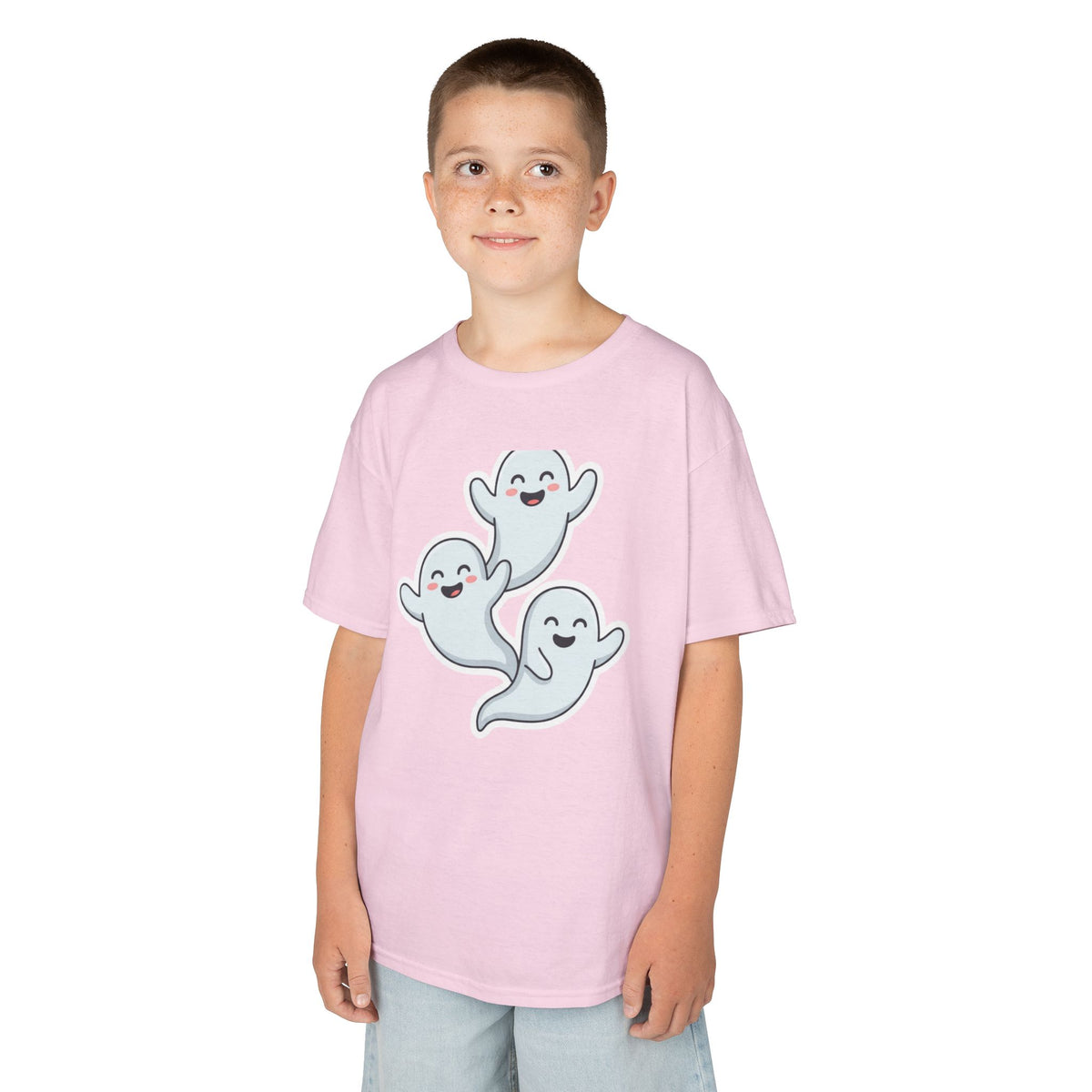 Color: Light Pink | Ghosts Kids Tee
