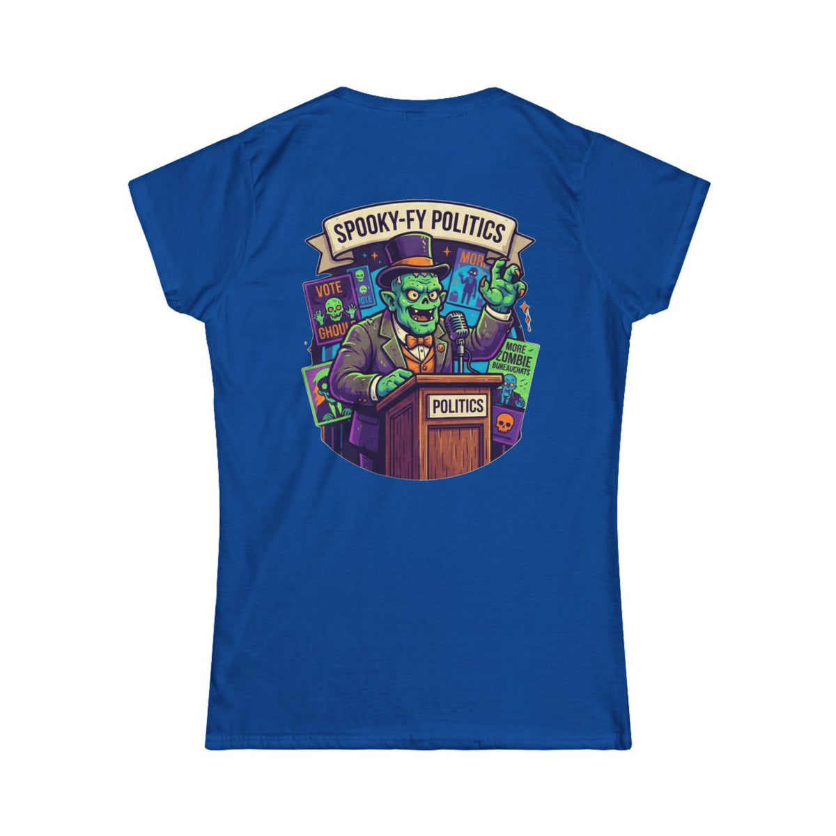 Color: Royal | Spooky-Fy Politics Women's Tee
