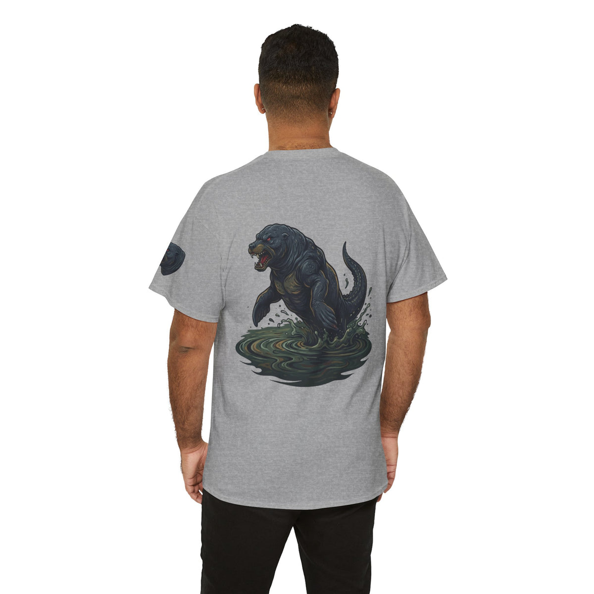Color: Sport Grey | Bunyip (Australian Aboriginal Mythology) Premium Graphic Tee