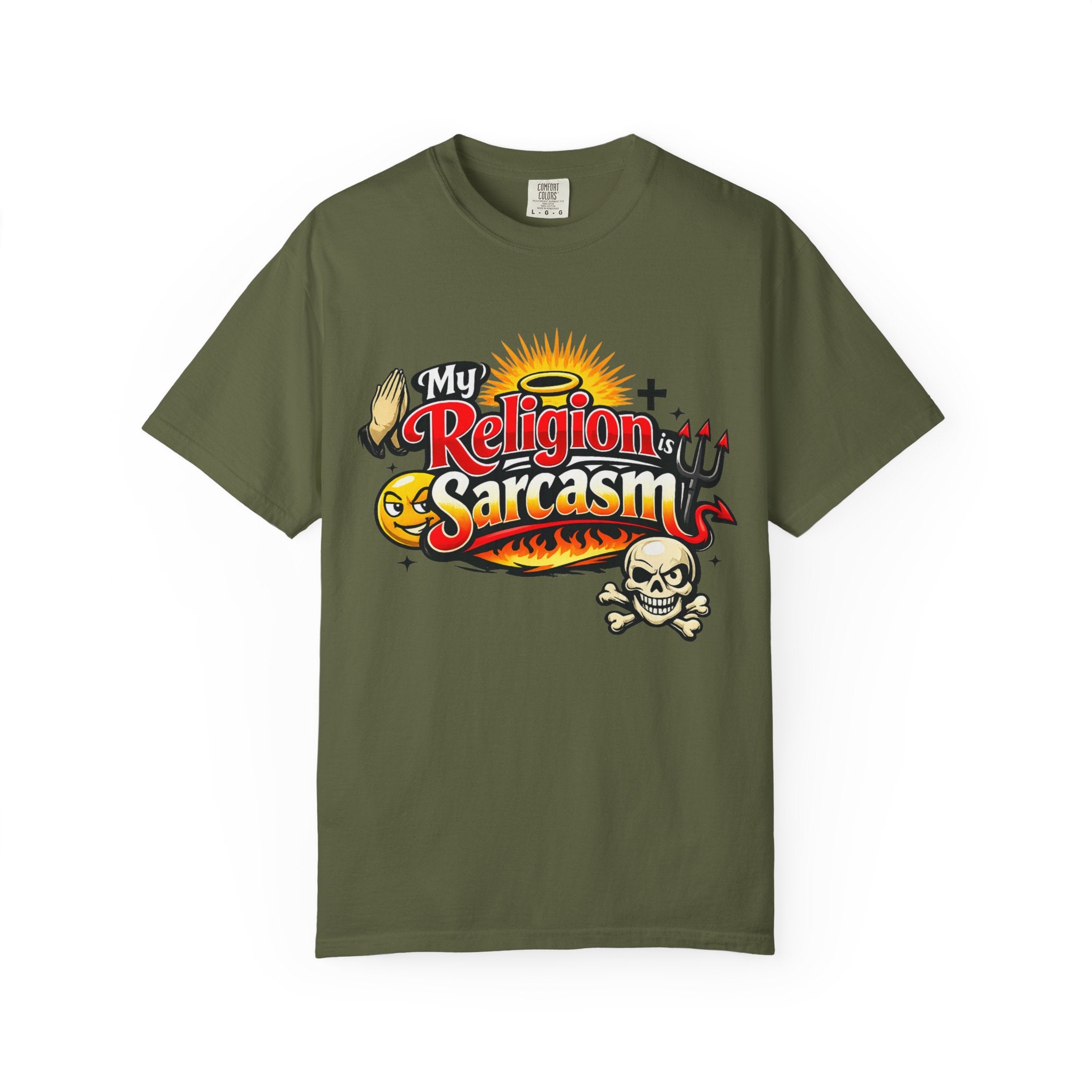 Sarcasm is My Savior | Garment-Dyed Tee — AttitudeShirts