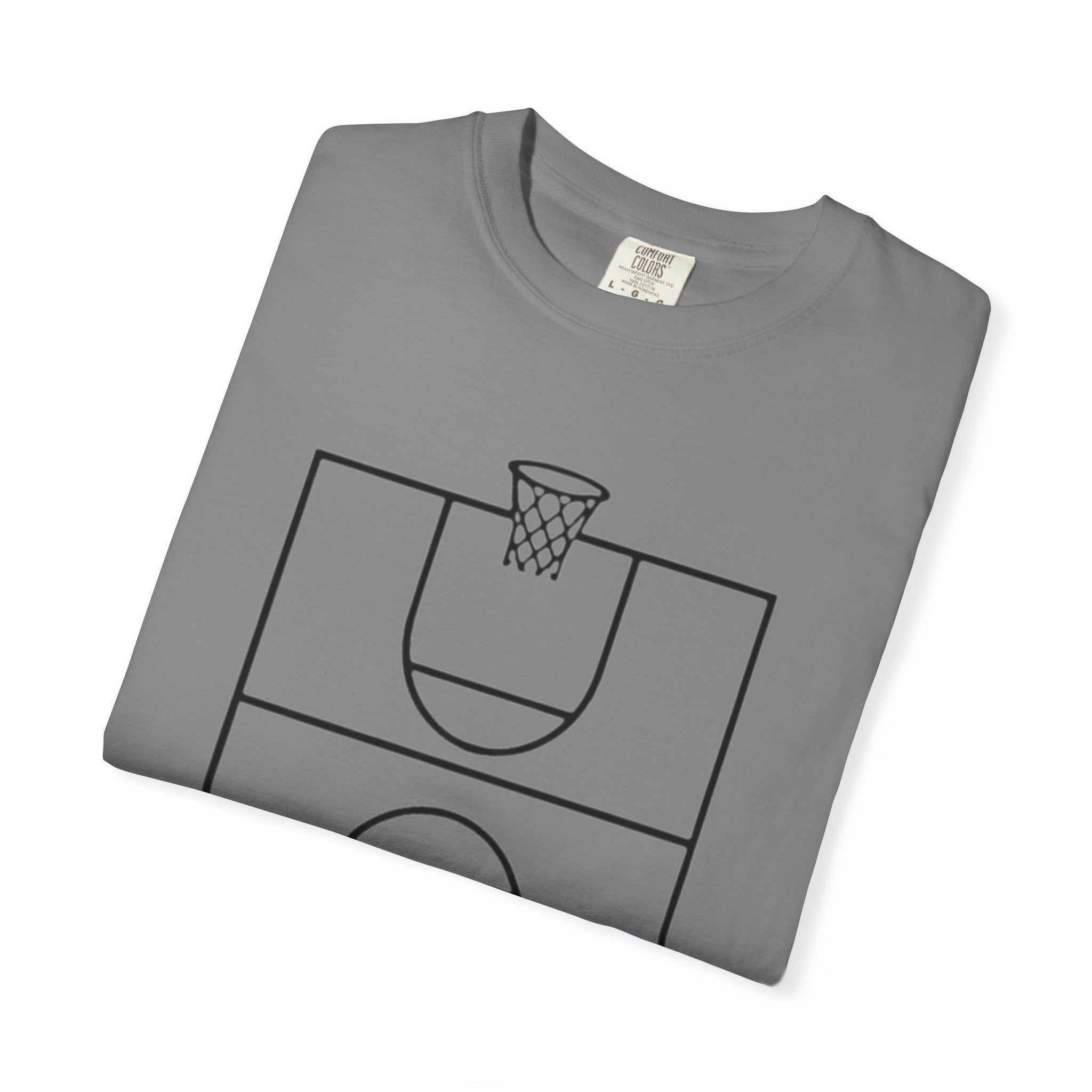“3‑Point Covenant: Faith, Family, Free Throws" Unisex Garment-Dyed T-shirt
