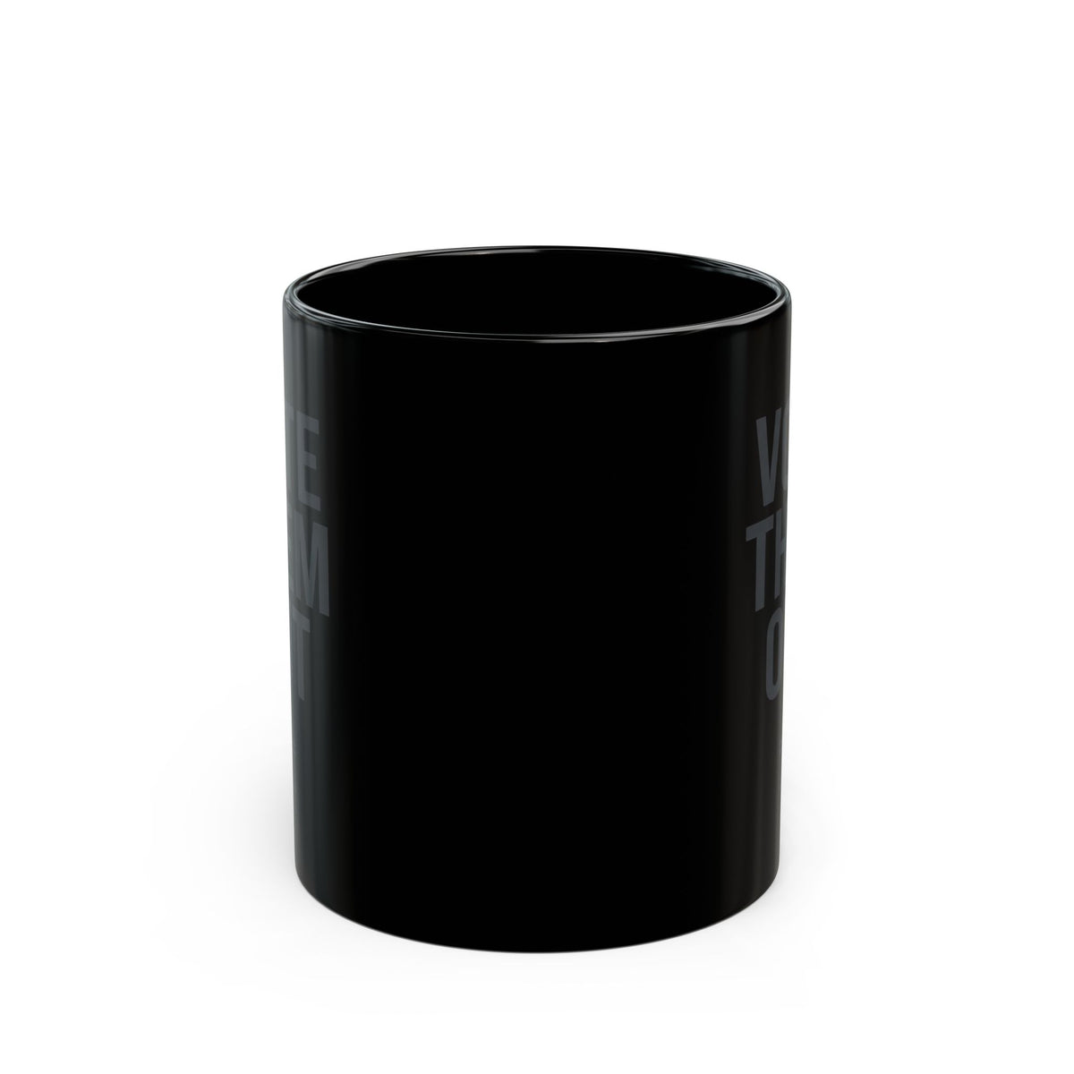 "Protest Series - Follow The Money" Black Ceramic Mug — Graphic