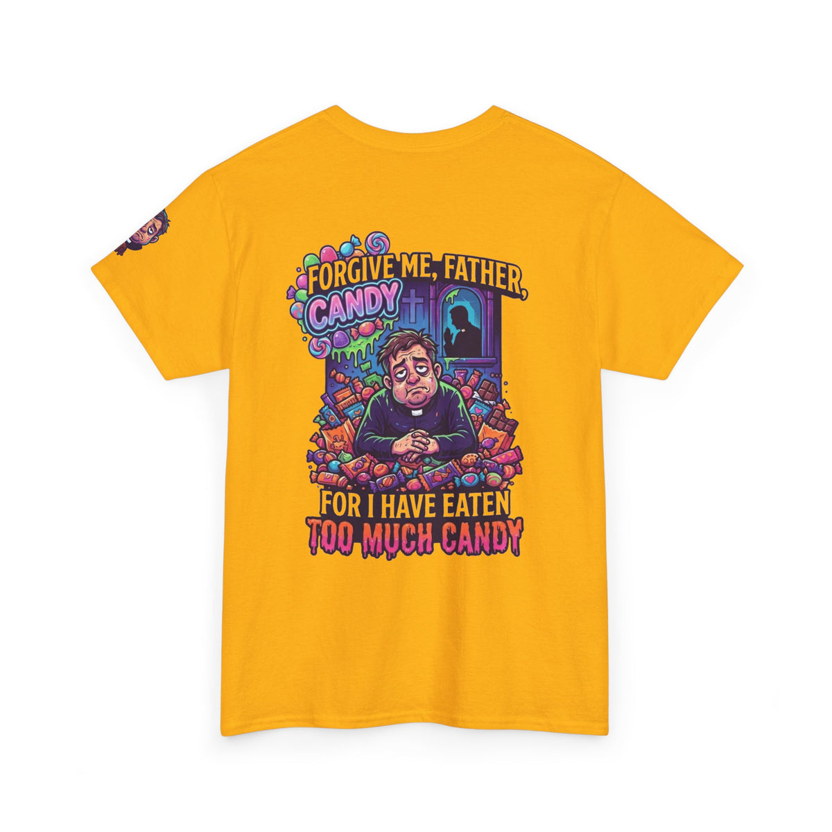 "Forgive Me Father Too Much Candy" Premium Graphic Tee