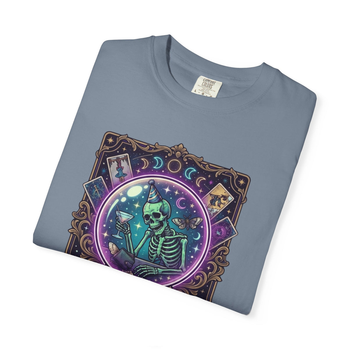 "I Foresee A Terrible Morning After" Unisex Garment-Dyed Tee