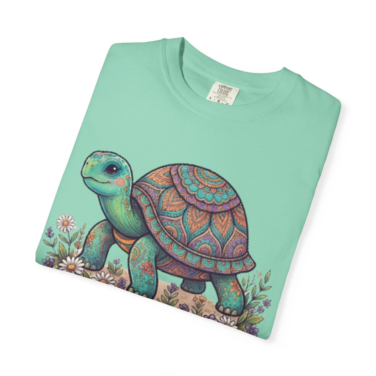 "Hippy Turtle" Unisex Garment-Dyed Tee