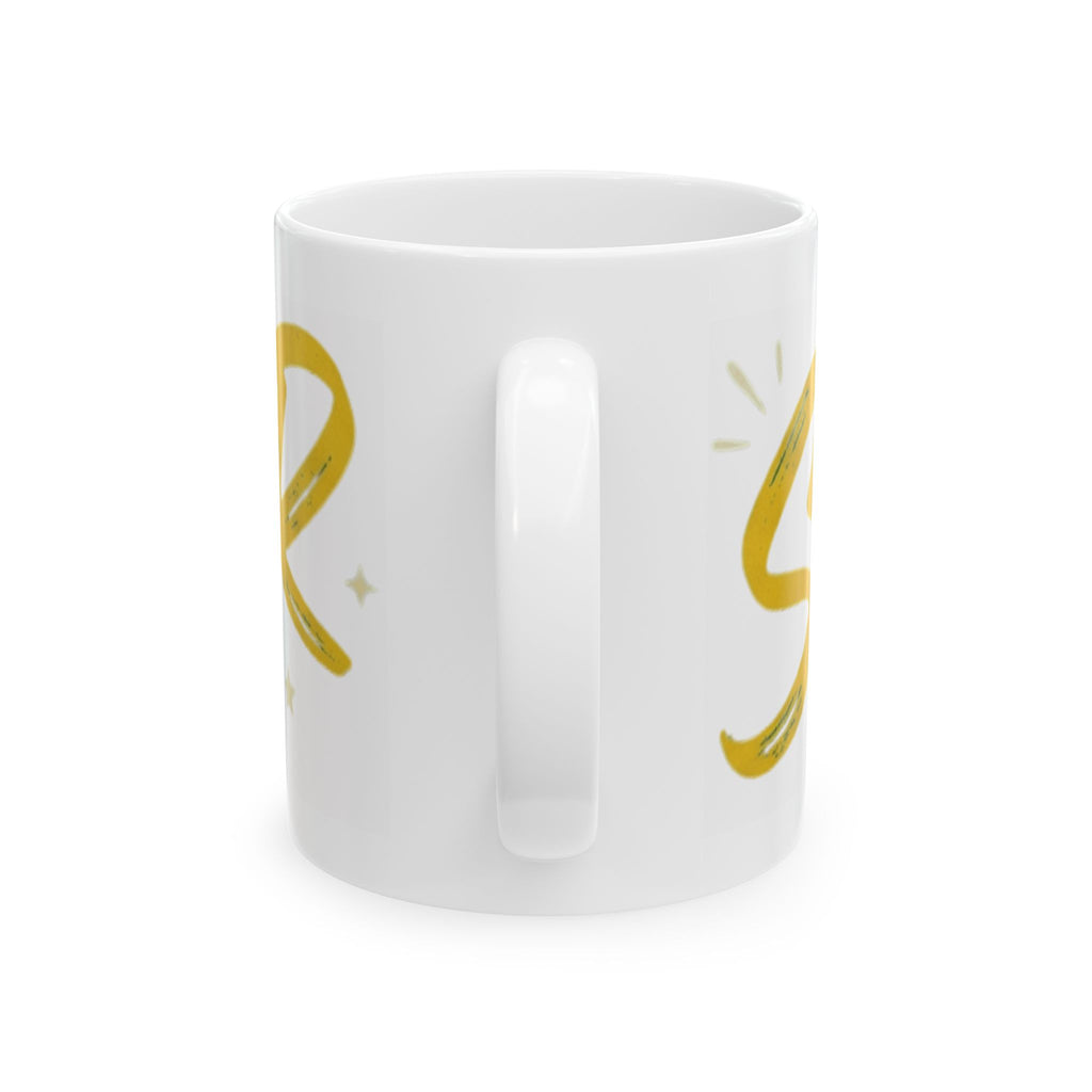 "Swear And Try Again" White Ceramic Mug — Graphic
