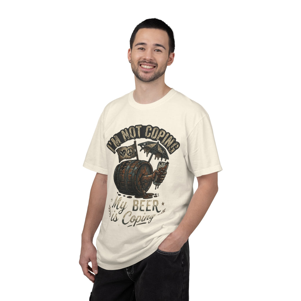 "Beer is Coping" Unisex Garment-Dyed Tee