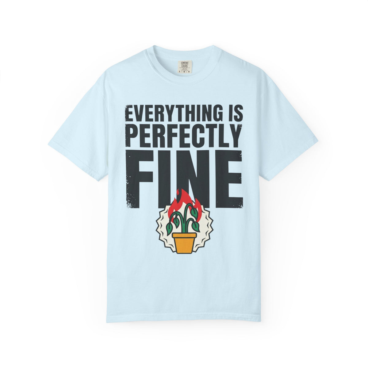 Color: Chambray | Perfectly Fine Unisex Garment-Dyed Tee