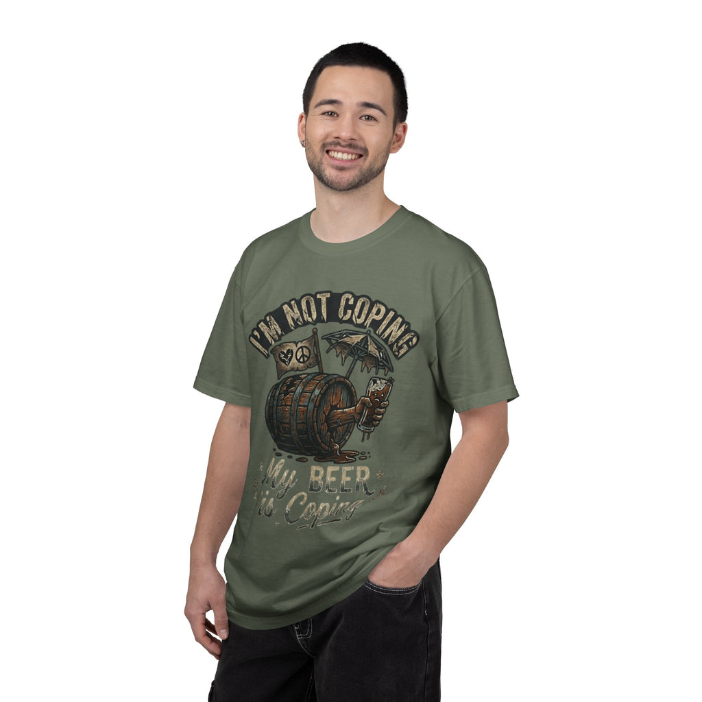 "Beer is Coping" Unisex Garment-Dyed Tee