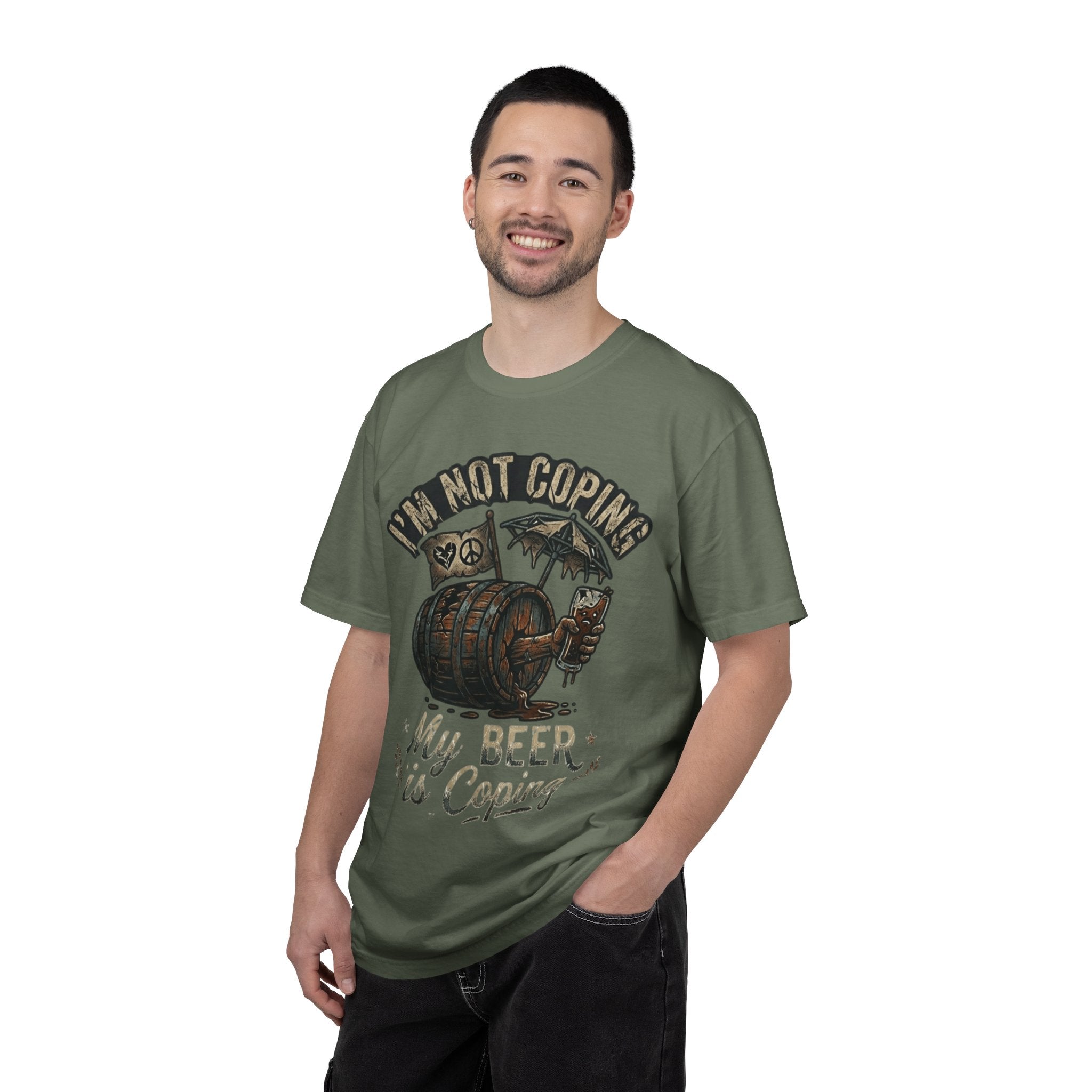 "Beer is Coping" Unisex Garment-Dyed Tee