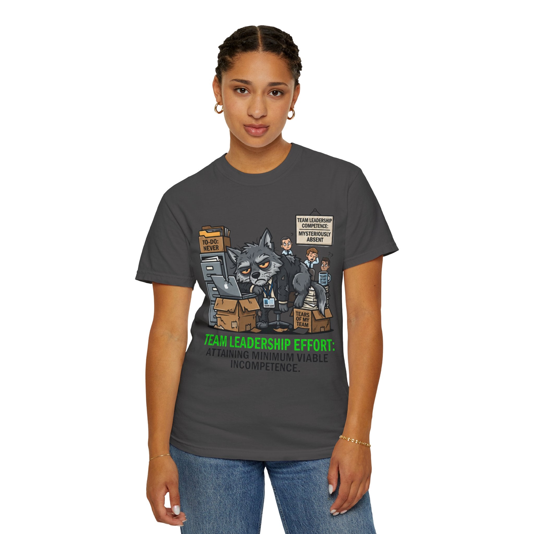 "Team Leadership Effort" Unisex Garment-Dyed Tee