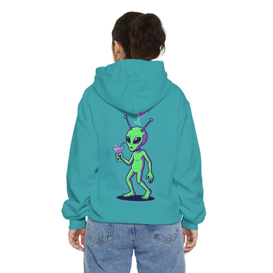 "Drunk Alien" Garment-Dyed Hoodie