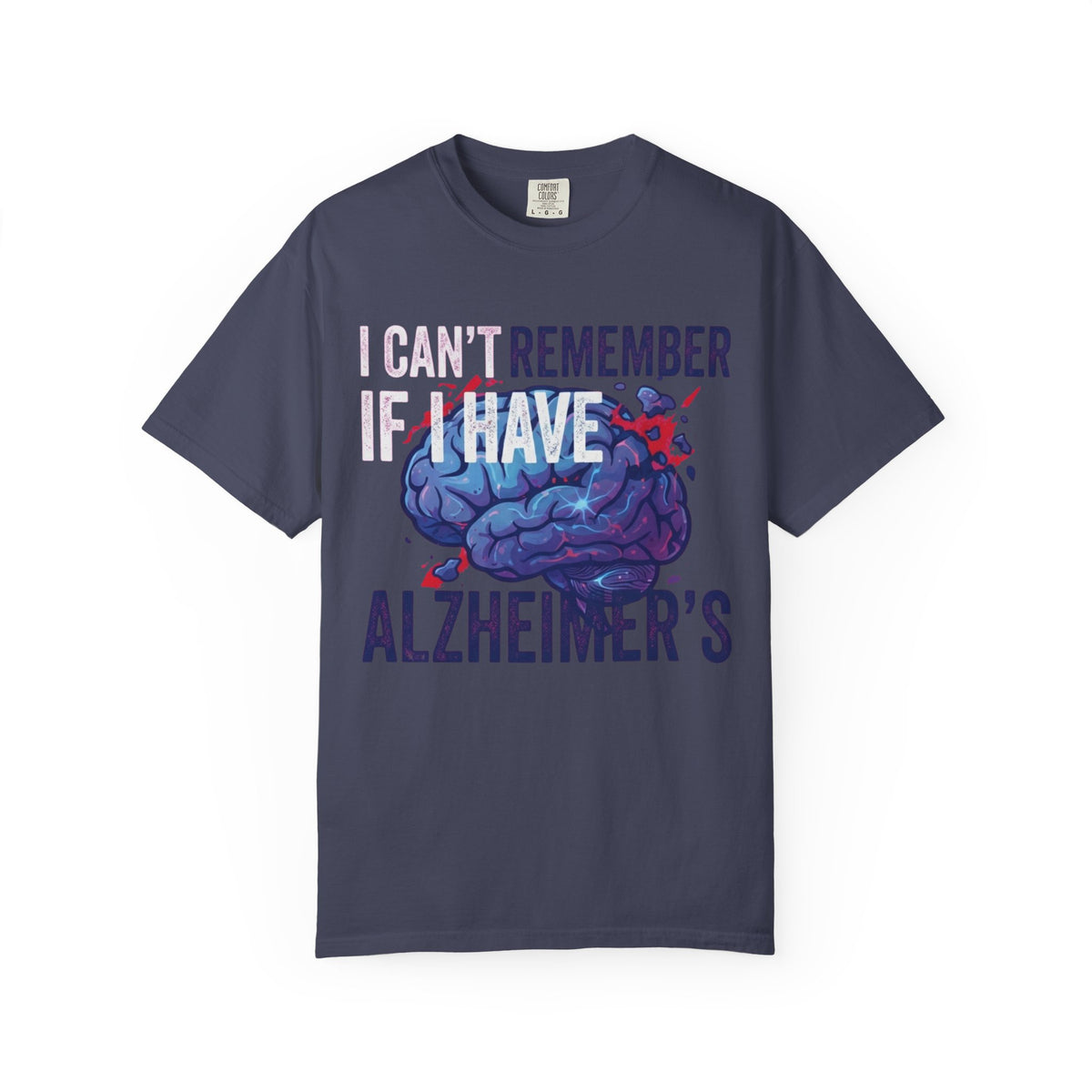 Color: Denim | I Can't Remember Unisex Garment-Dyed Tee