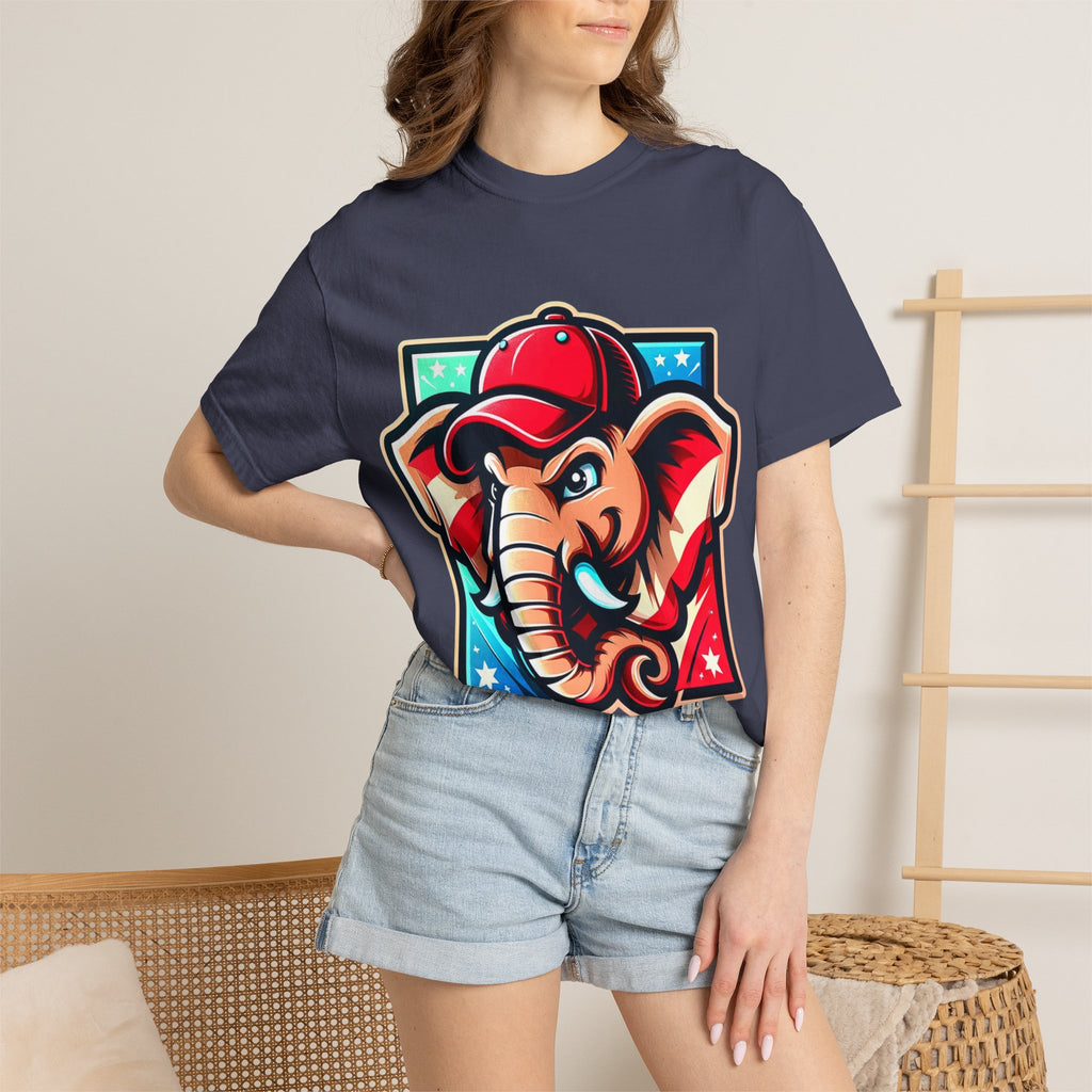 "The Patriot Elephant" Unisex Garment-Dyed T-shirt
