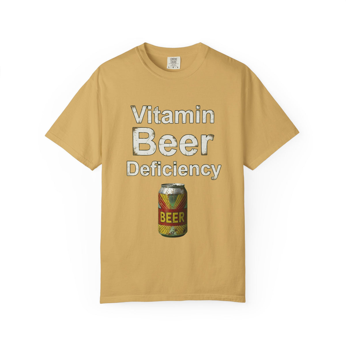 Color: Mustard | Vitamin Beer Unisex Garment-Dyed T-shirt