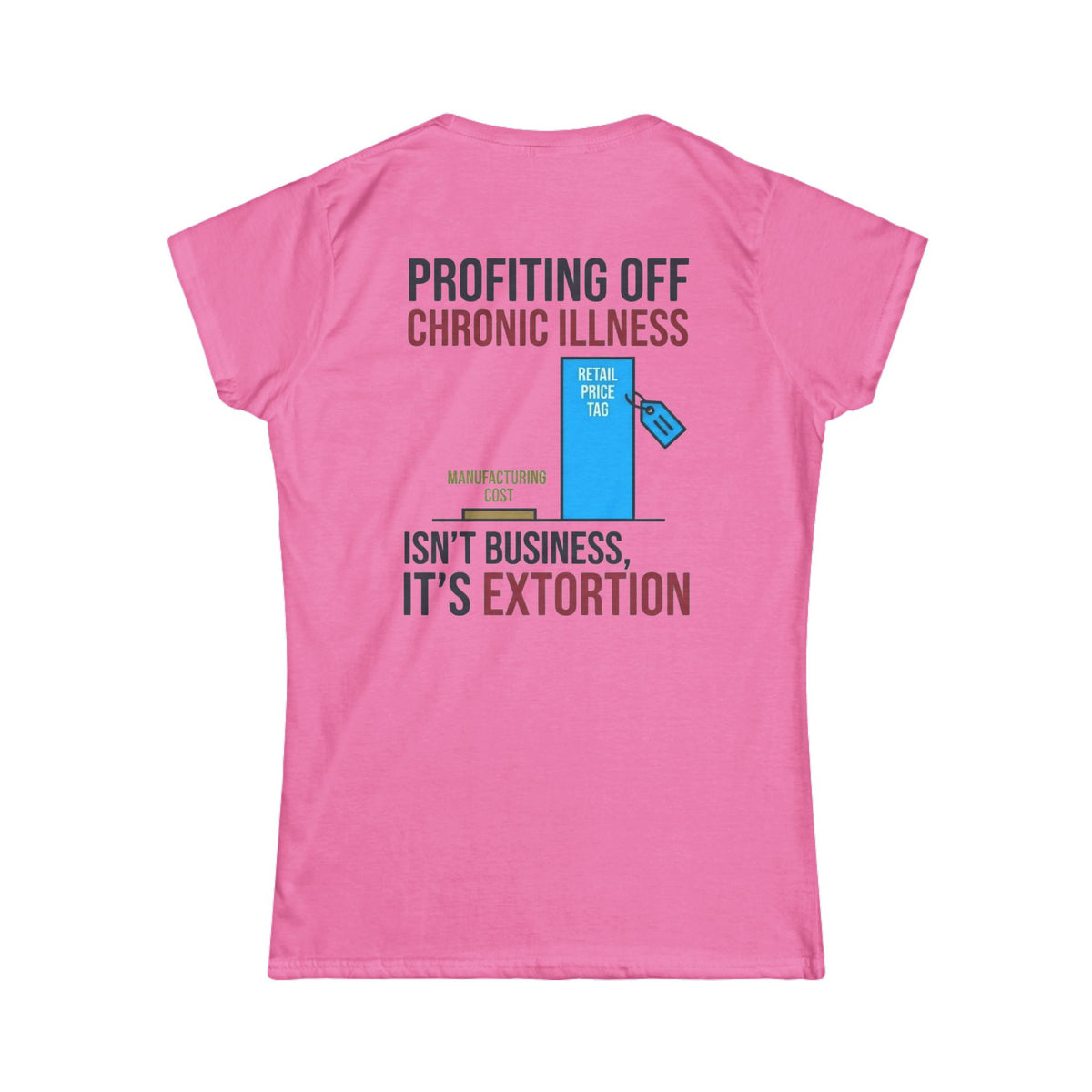 Color: Azalea | Protest Series - Healthcare Is A Right Women's Tee
