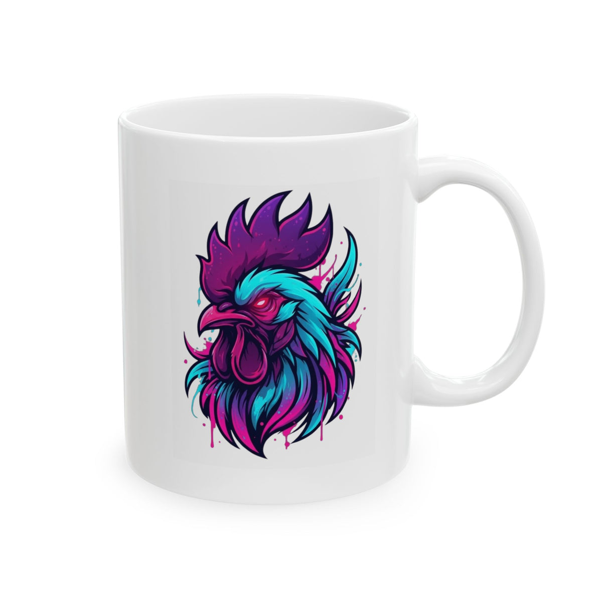 "Cock Teaser" White Ceramic Mug — Graphic