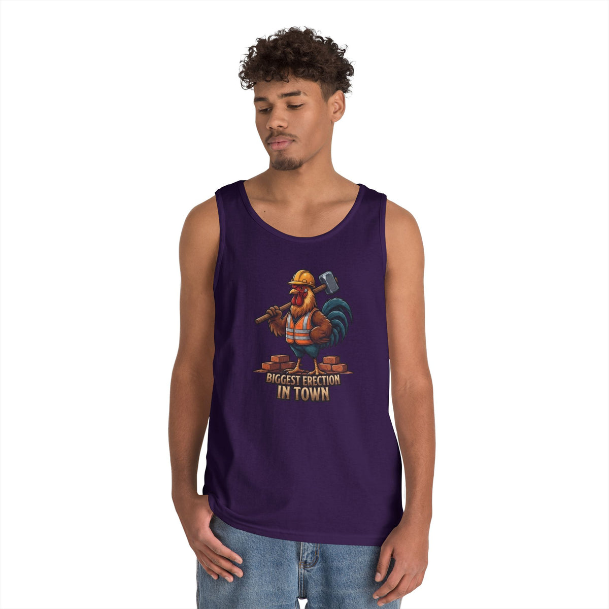 Color: Purple | Biggest Erection in Town Tank Top