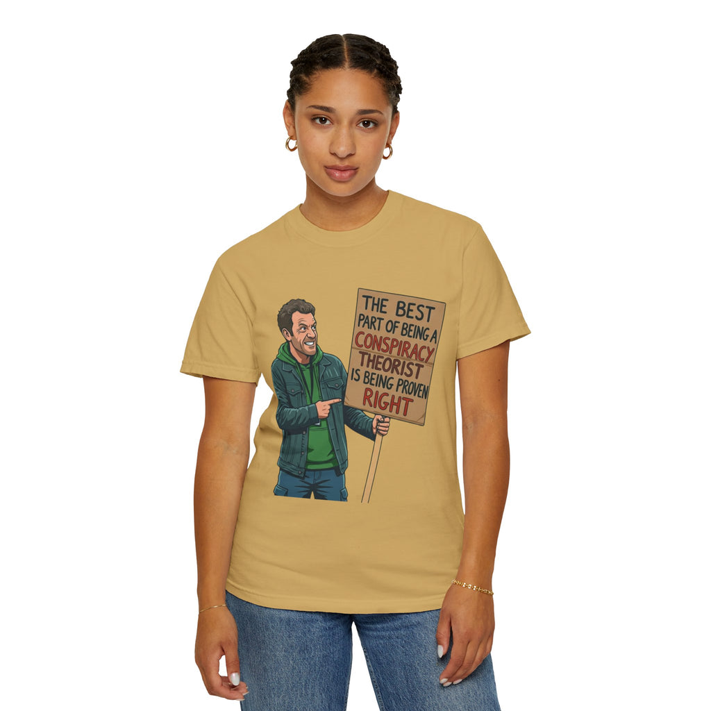 "Conspiracy Theorist" Unisex Garment-Dyed Tee