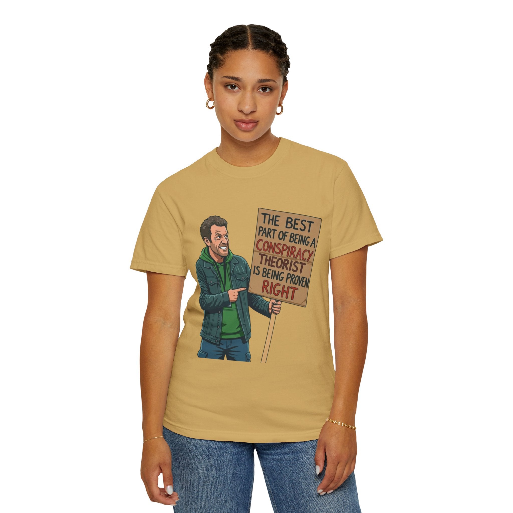 "Conspiracy Theorist" Unisex Garment-Dyed Tee