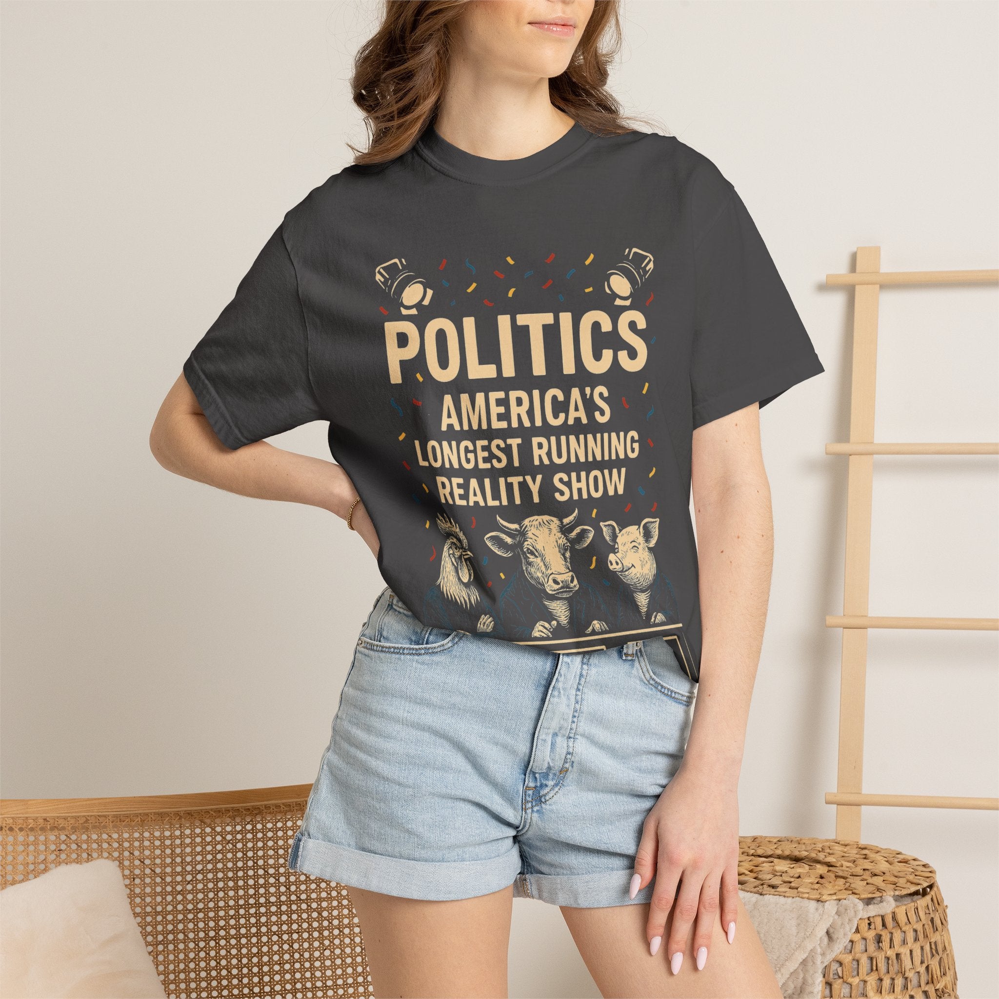 "The Ultimate Reality Show" Unisex Garment-Dyed T-shirt