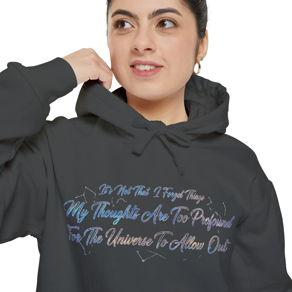 Profound Thoughts (Spoiler: There Are None) | Garment-Dyed Hoodie — AttitudeShirts