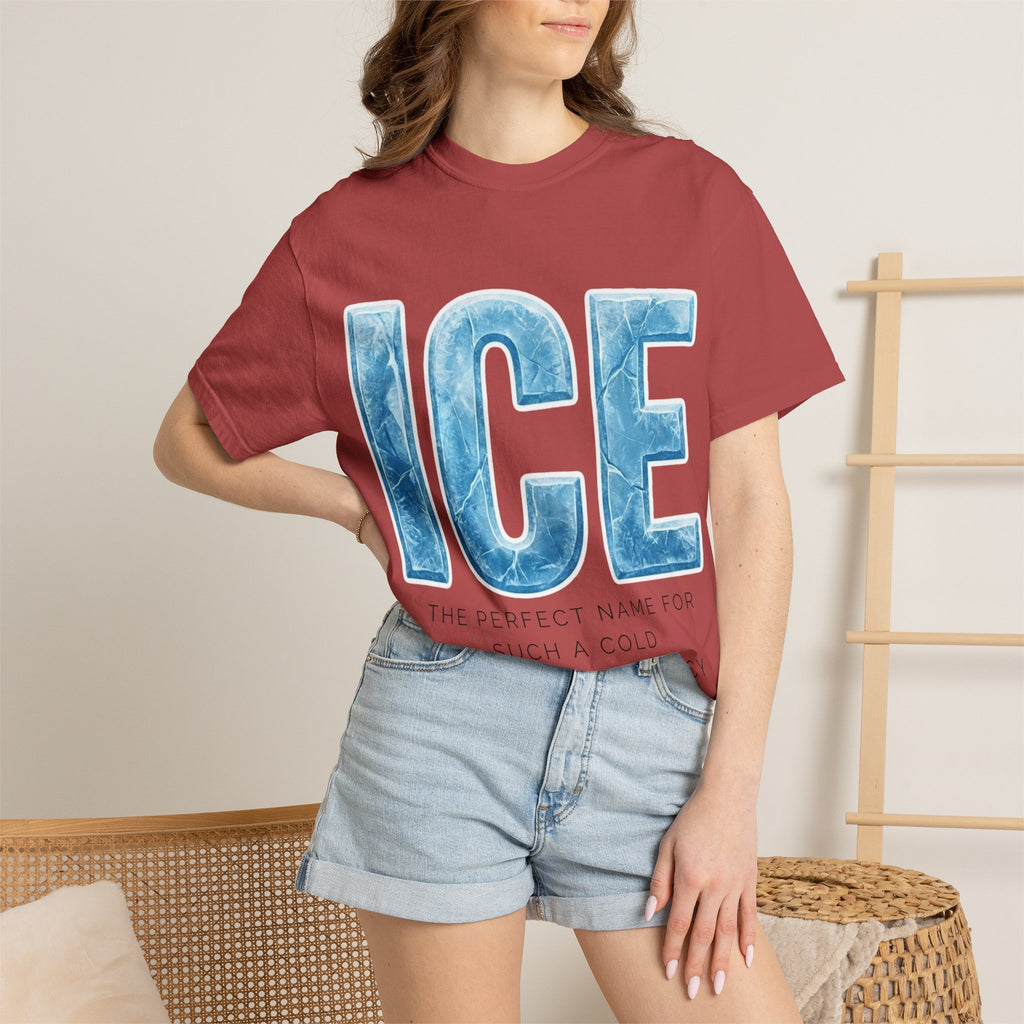 "ICE Cold Government" Unisex Garment-Dyed T-shirt
