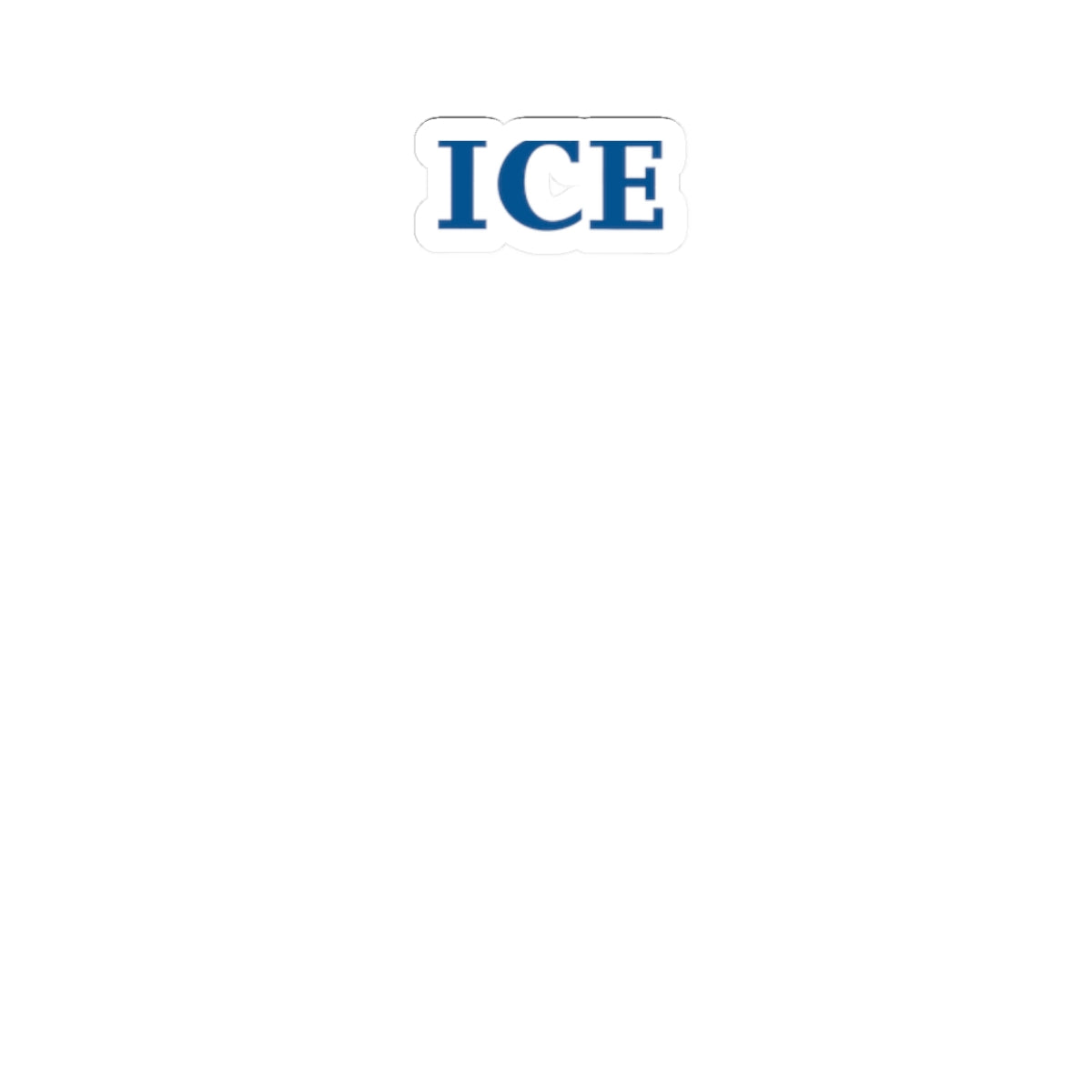 Cold As ICE | Kiss-Cut Sticker — AttitudeShirts