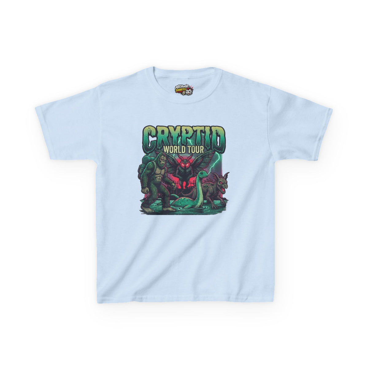 "Puzizia (Global-Cryptid Mashup) Cryptid World Tour" Kids Tee