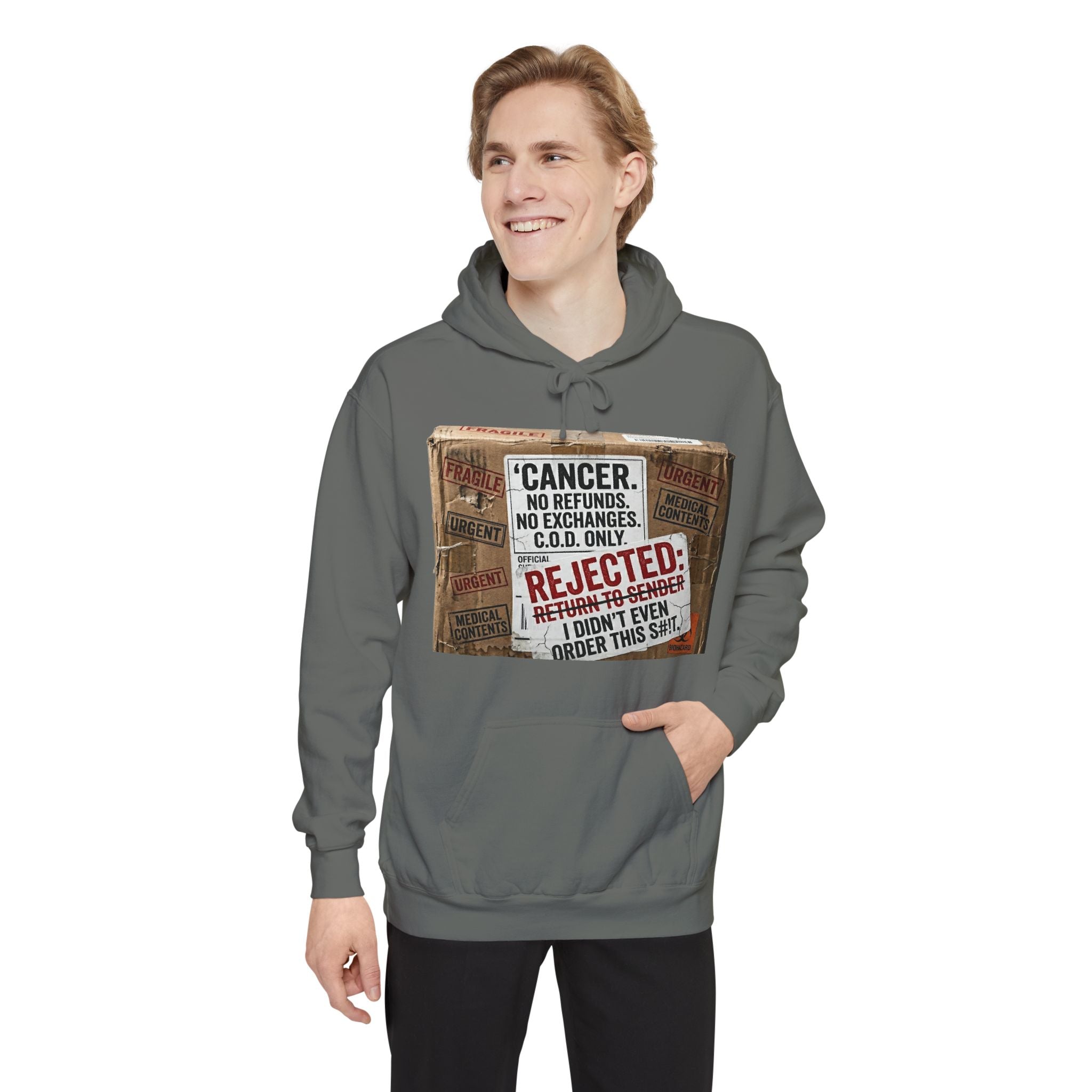 Return to Sender: Cancer Edition | Garment-Dyed Hoodie — AttitudeShirts