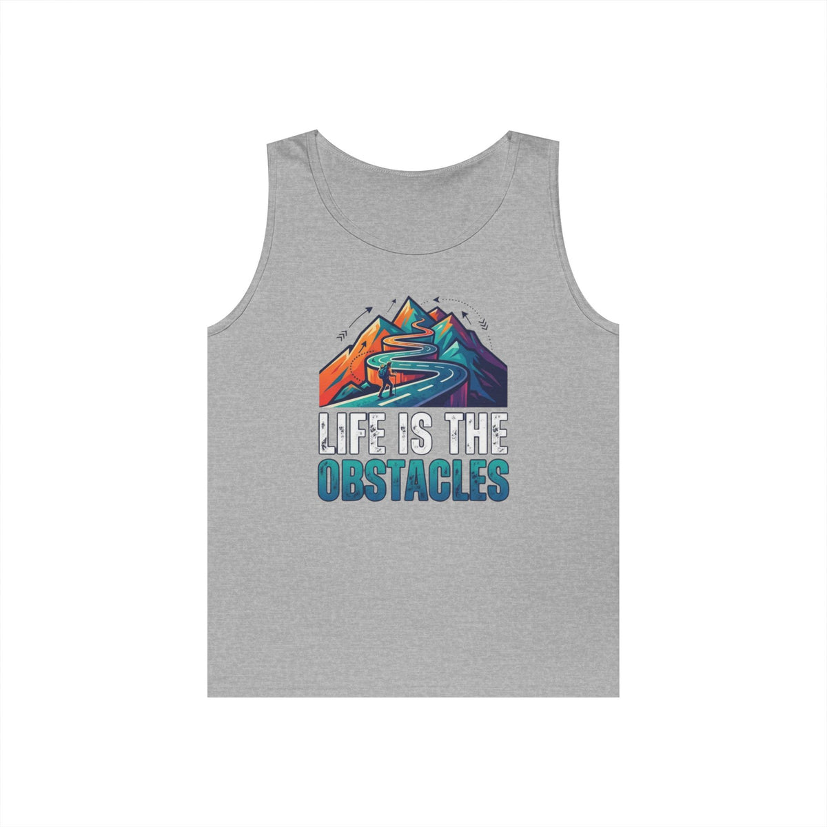 Color: Sport Grey | Life Is The Obstacles Tank Top