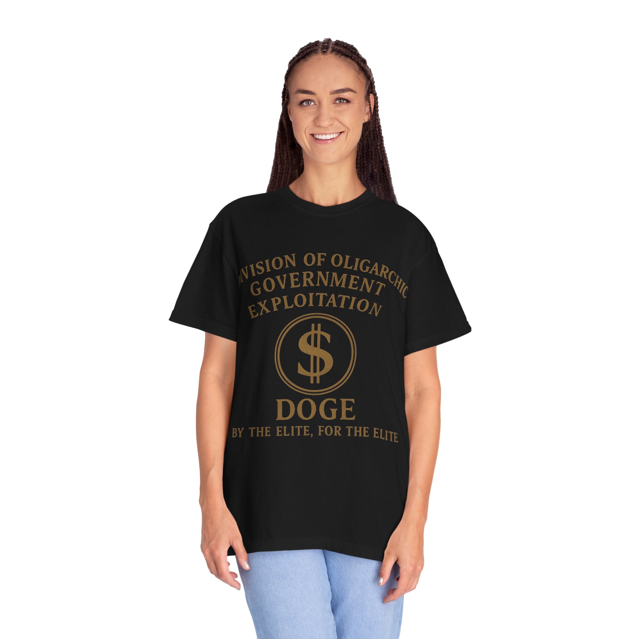 "DOGE—By the Elite, For the Elite" Unisex Garment-Dyed T-shirt