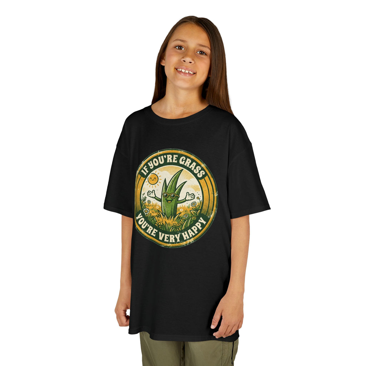 "If You're Grass You're Very Happy" Kids Tee