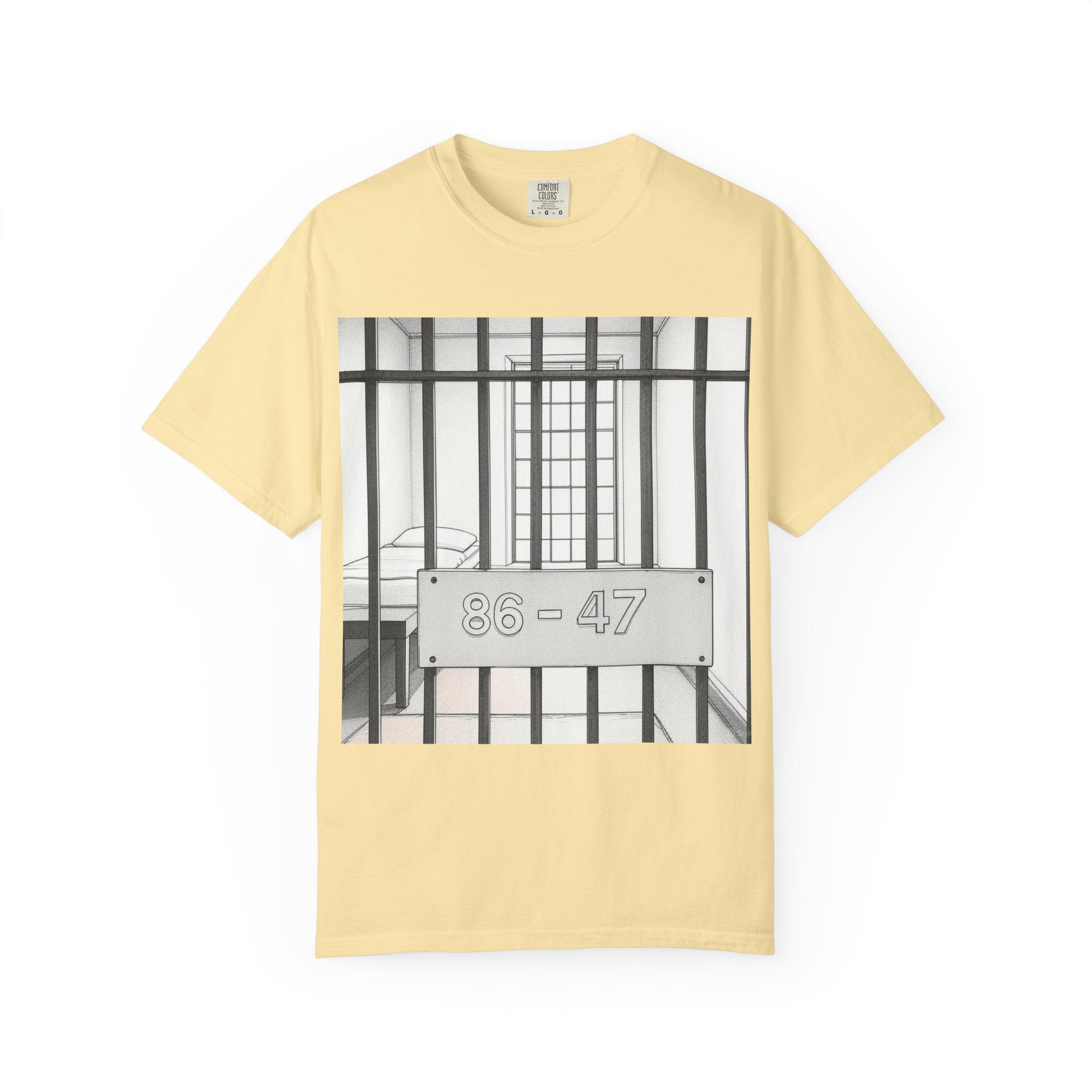 "86-47 Jail Cell" Unisex Garment-Dyed T-shirt