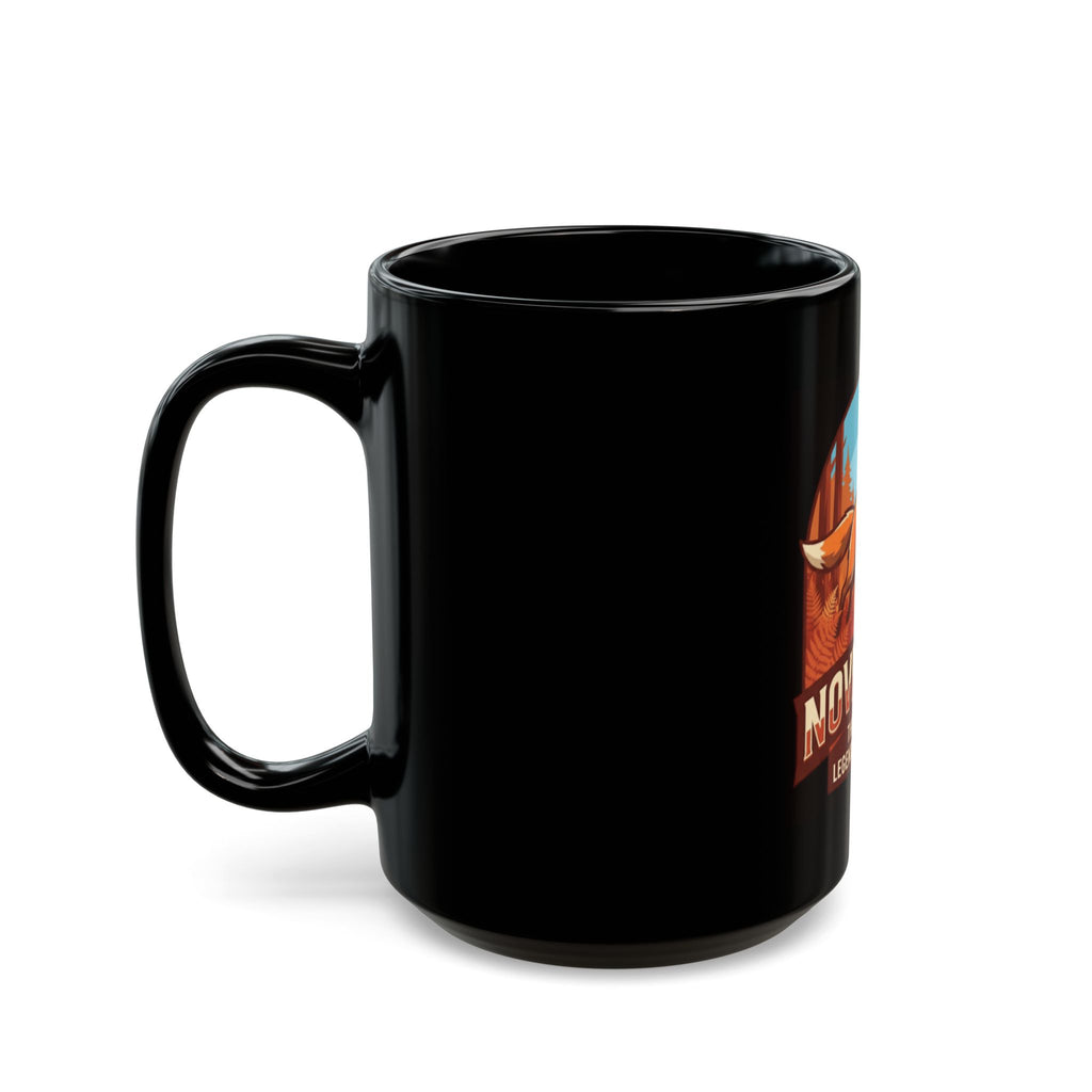 "November Legend" Black Ceramic Mug
